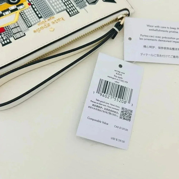 Kate Spade NYC Big Apple Small L-zip Wristlet - Picture 4 of 5
